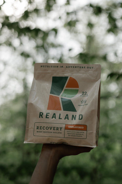 Realand Nutrition- Recovery. Grass-Fed Whey Protein Isolate.