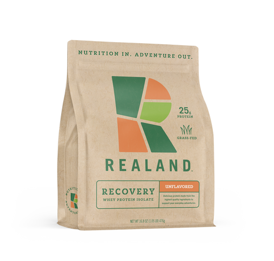 Realand Nutrition- Recovery. Grass-Fed Whey Protein Isolate.